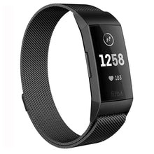 Load image into Gallery viewer, Fitbit Charge 3 Strap Milanese Loop (Black) - Black
