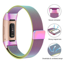 Load image into Gallery viewer, Fitbit Charge 3 Strap Milanese Loop (Rainbow) - Rainbow
