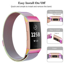 Load image into Gallery viewer, Fitbit Charge 3 Strap Milanese Loop (Rainbow) - Rainbow
