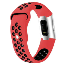 Load image into Gallery viewer, Fitbit Charge 3 Strap Sport Silicone (Red/Black)
