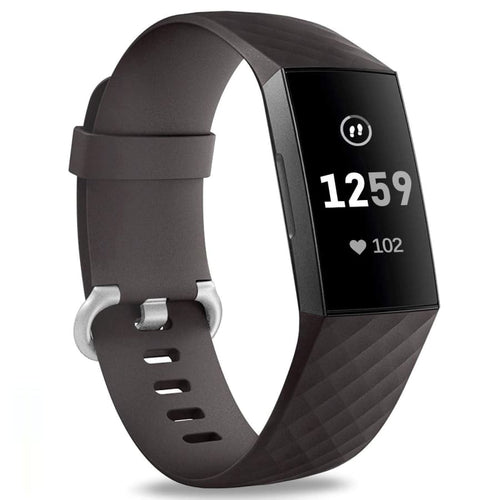 Fitbit Charge 3 Strap Classic Silicone (Black) - Black
