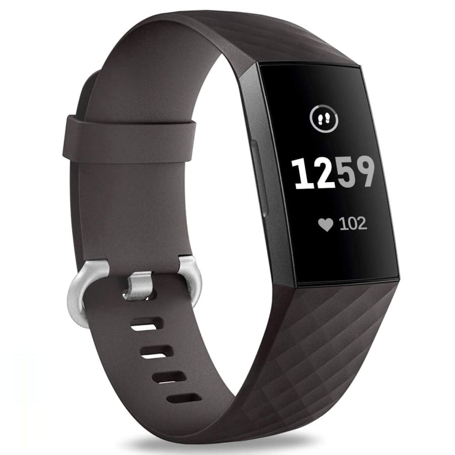 Fitbit Charge 3 Strap Classic Silicone (Black) - Black