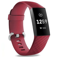 Load image into Gallery viewer, Fitbit Charge 3 Strap Classic Silicone (Maroon) - Maroon
