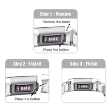 Load image into Gallery viewer, Fitbit Charge 3 Strap Steel Hocolike (Silver) - Silver
