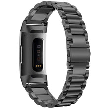 Load image into Gallery viewer, Fitbit Charge 3 Strap Steel Hocolike (Black) - Black
