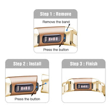 Load image into Gallery viewer, Fitbit Charge 3 Strap Steel Hocolike (Gold) - Gold / Fitbit

