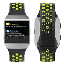 Load image into Gallery viewer, Fitbit Ionic Strap Sport Silicone (Black/Volt) - Black/Volt
