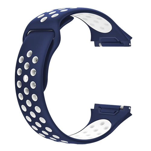 Fitbit Ionic Strap Sport Silicone (Navy/White) - Navy/White