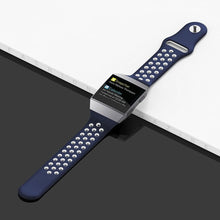 Load image into Gallery viewer, Fitbit Ionic Strap Sport Silicone (Navy/White) - Navy/White
