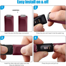 Load image into Gallery viewer, Fitbit Inspire Strap Sport Silicone (Maroon) - Maroon
