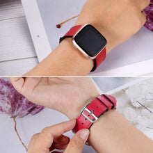 Load image into Gallery viewer, Fitbit Versa Strap PU Leather (Red) - Red / Fitbit Versa
