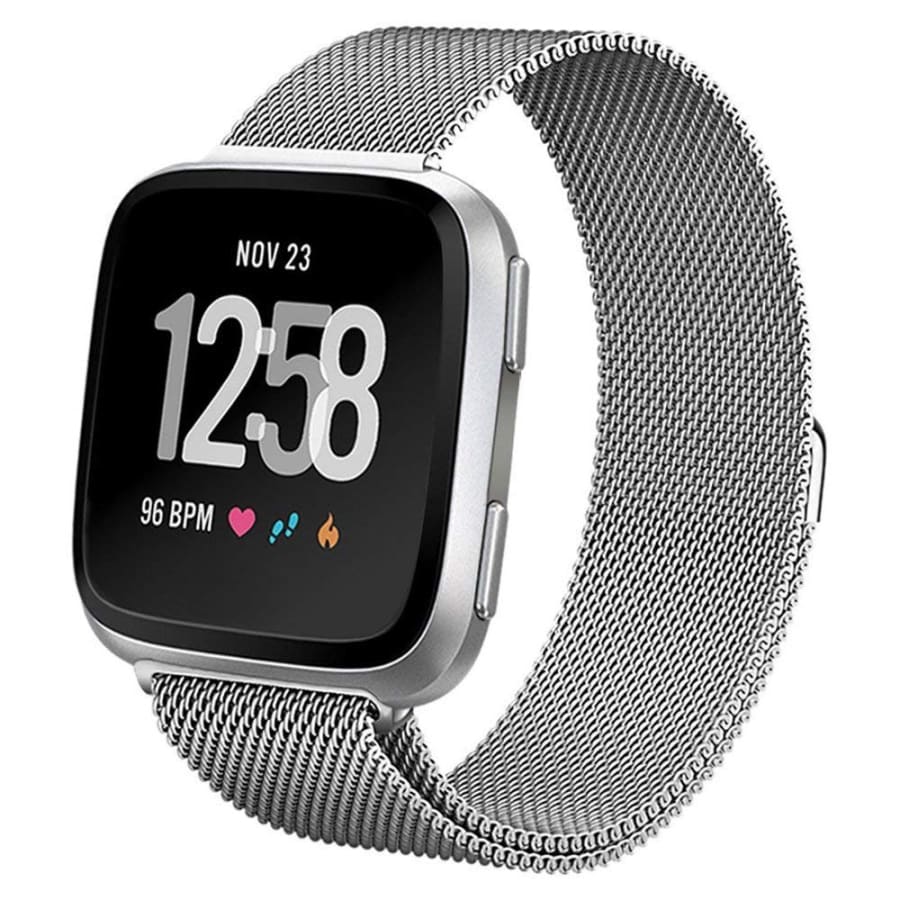 Fitbit Versa Strap Milanese Loop (Silver) - Silver / Fitbit