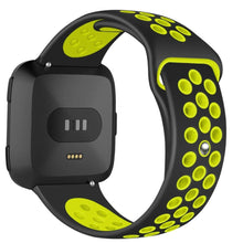Load image into Gallery viewer, Fitbit Versa Strap Sport Silicone (Black/Volt) - Black/Volt
