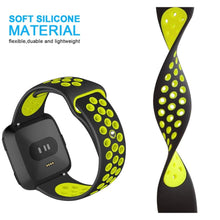 Load image into Gallery viewer, Fitbit Versa Strap Sport Silicone (Black/Volt) - Black/Volt
