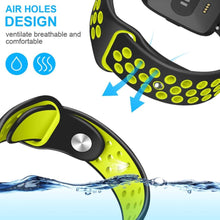 Load image into Gallery viewer, Fitbit Versa Strap Sport Silicone (Black/Volt) - Black/Volt
