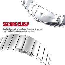 Load image into Gallery viewer, Fitbit Versa Strap Steel Link Bracelet (Silver) - Silver
