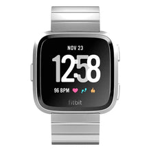 Load image into Gallery viewer, Fitbit Versa Strap Steel Link Bracelet (Silver) - Silver
