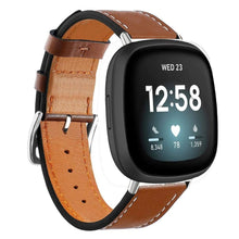 Load image into Gallery viewer, Fitbit Versa 3 Strap PU Leather (Brown) - Brown / Fitbit
