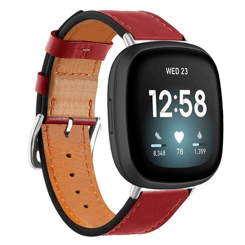 Fitbit Versa 4 Strap - Fitbit Versa 4 / PU Leather Strap