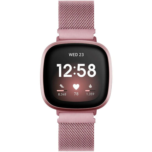 Fitbit Versa 3 Strap Milanese Loop (RoseGold) - RoseGold