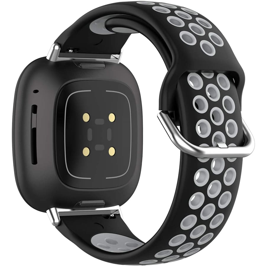 Fitbit Versa 3 Strap Sport Silicone (Black/Grey)