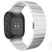 Load image into Gallery viewer, Fitbit Versa 3 Strap Steel Link Bracelet (Silver) - Silver
