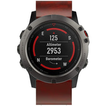 Load image into Gallery viewer, Garmin fenix 7X Real Leather Strap (Brown) - Garmin fenix

