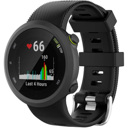 Garmin Forerunner 45 Silicone Strap(Black) - Black / Garmin