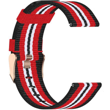 Load image into Gallery viewer, Garmin Venu Strap Quick Release Nylon (Black/Red)
