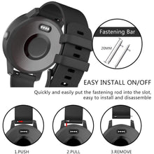 Load image into Gallery viewer, Garmin Venu 2 Plus Silicone Strap (Black) - Garmin Venu 2
