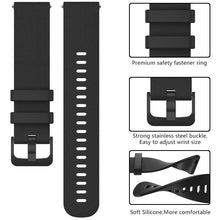 Load image into Gallery viewer, Garmin Venu 2 Plus Silicone Strap (Black) - Garmin Venu 2
