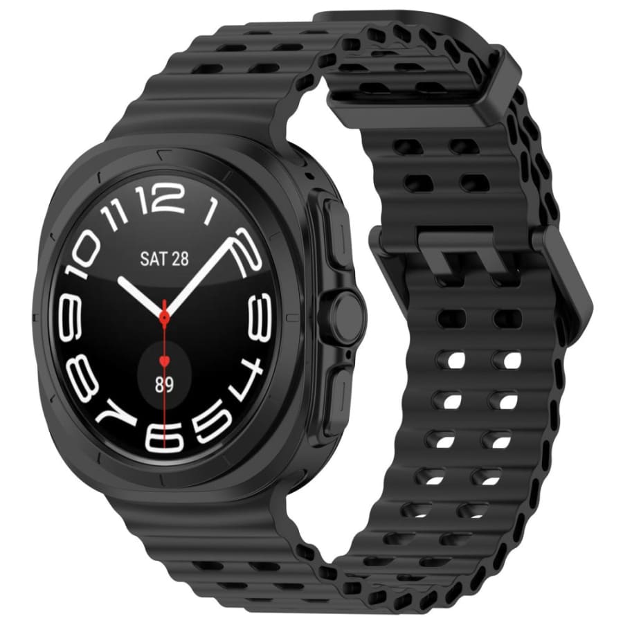 Samsung Galaxy Watch Ultra Silicone Strap (Black) - Samsung