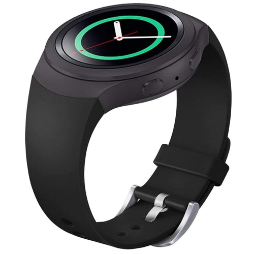 Samsung Gear S2 Strap Sport Silicone (Black) - Black