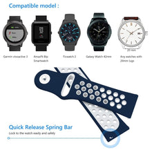 Load image into Gallery viewer, Samsung Gear S2 Classic Strap Sport Silicone (Navy/White)
