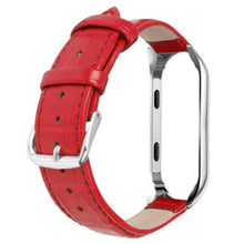 Load image into Gallery viewer, Xiaomi Mi Band 4 Strap PU Leather (Red) - Red / Xiaomi Mi

