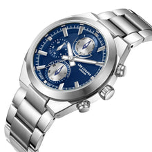 Load image into Gallery viewer, Lee Cooper Rodrigue Multifunction Blue Dial Silver Watch
