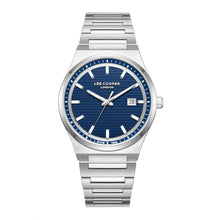 Load image into Gallery viewer, Lee Cooper Daily Driver Date Window Blue Dial Silver Watch
