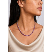 Load image into Gallery viewer, Big Daddy 4MM Silver Ruby Tennis Iced Out Chain - Chain
