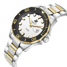 Load image into Gallery viewer, Beverly Hills Polo Club 5 Year White Dial Two-Tone Date
