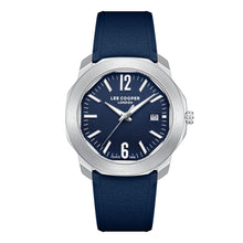 Load image into Gallery viewer, Lee Cooper Contemporary Date Window Blue Dial and Elastomer
