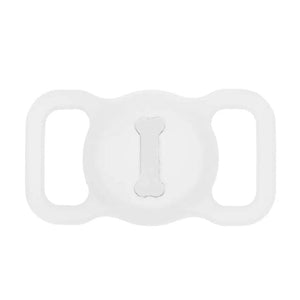 Apple Air Tag Holder for Dogs - White