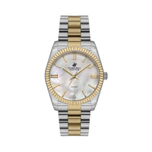 Load image into Gallery viewer, Beverly Hills Polo Club Two-Tone Mother Pearl Diamond Watch

