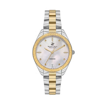 Load image into Gallery viewer, Beverly Hills Polo Club Mother Pearl Two-Tone Diamond Watch
