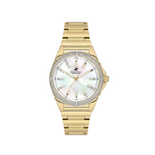 Load image into Gallery viewer, Beverly Hills Polo Club Mother Pearl Gold Diamond Watch –
