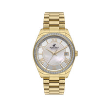 Load image into Gallery viewer, Beverly Hills Polo Club Mother Pearl Gold Date Watch –
