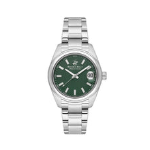 Load image into Gallery viewer, Beverly Hills Polo Club Green Dial Silver 32mm Date Watch –
