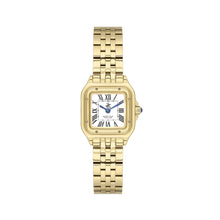 Load image into Gallery viewer, Beverly Hills Polo Club Roman Numeral Square All Gold Watch
