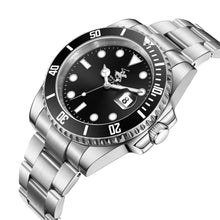 Load image into Gallery viewer, Beverly Hills Polo Club Waterproof Black Dial Silver Date
