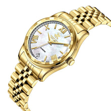 Load image into Gallery viewer, Beverly Hills Polo Club Mother Pearl Genuine Diamond Gold

