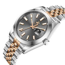 Load image into Gallery viewer, Beverly Hills Polo Club Classy Gunmetal Dial Two-Tone Date
